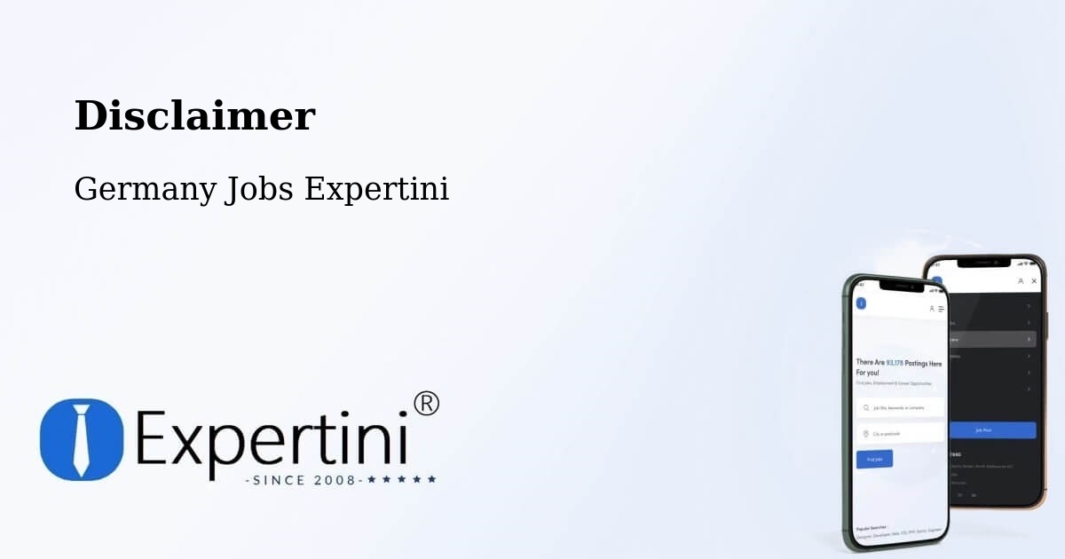 Disclaimer – Gablingen - Germany Jobs Expertini