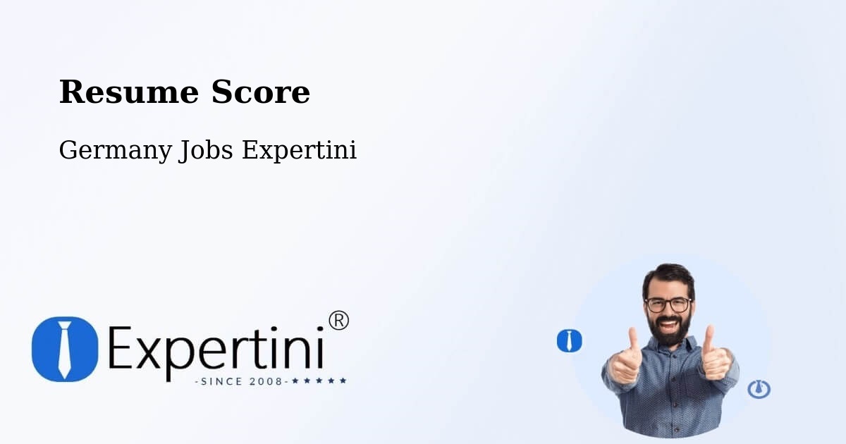 Resume Score & Job Description Match Tool – Gablingen - Germany Jobs Expertini